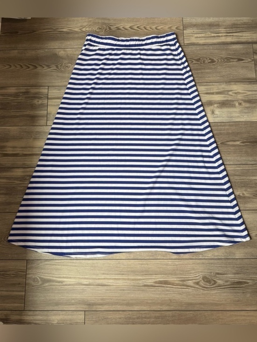 Philosophy by Republic Skirt Blue & White Striped Maxi Skirt Size XL